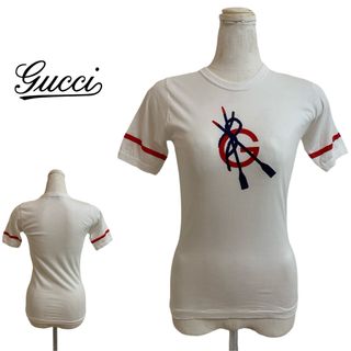 GUCCI - OLD GUCCI オールドグッチ 80s ITALY製 ロゴプリントT GUCCI - OLD GUCCI オールドグッチ 80s ITALY製 ロゴプリントT