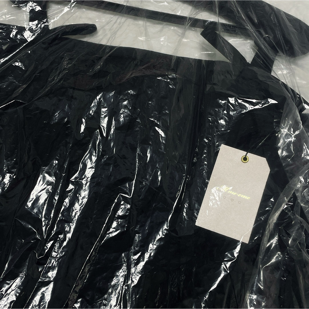 M me eme／【Pre Order】Ribbon gather flare long onepiece【6