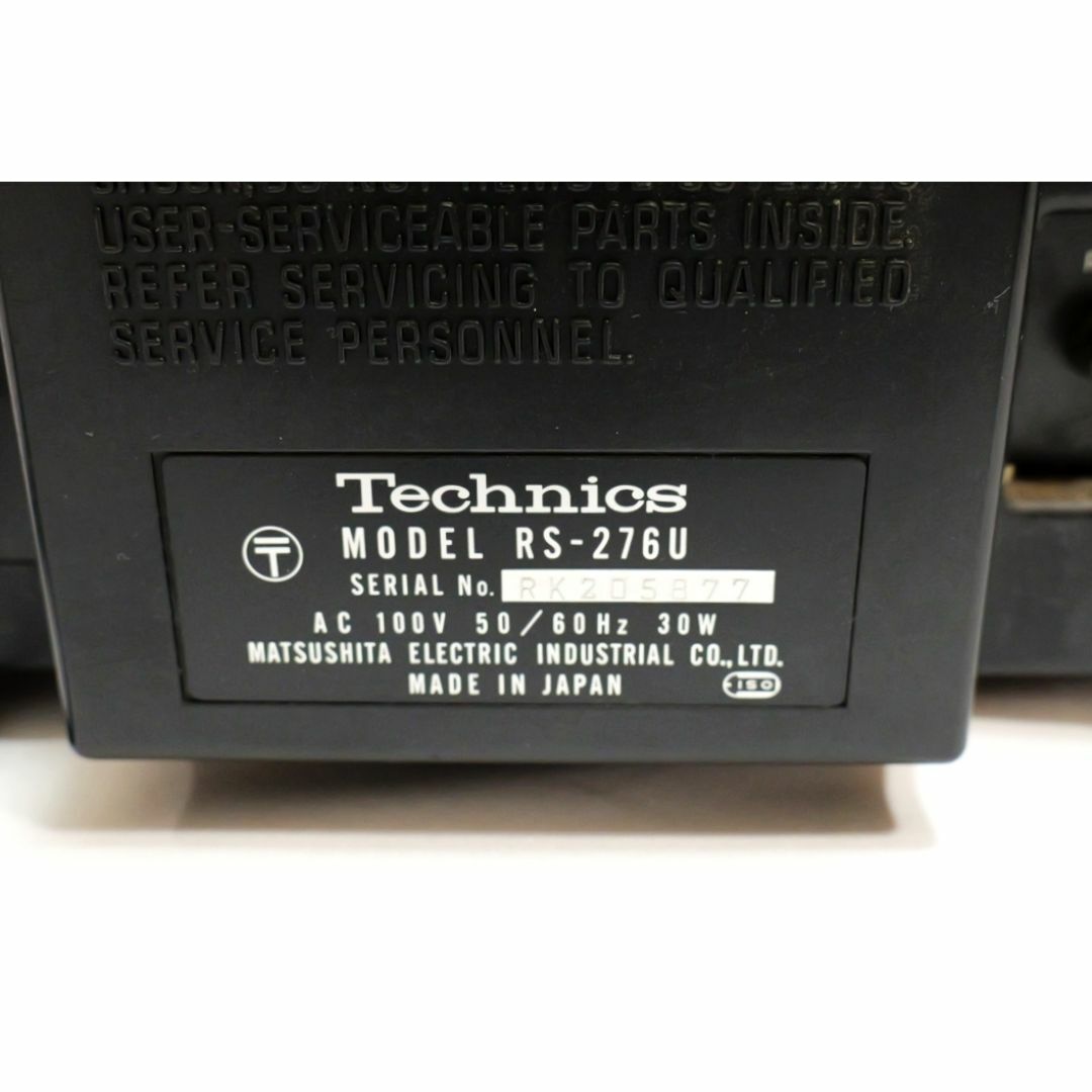 Technics テクニクス RS-276U カセットデッキの通販 by K-SHOP Technics テクニクス RS-276U カセットデッキの通販 by K-SHOP