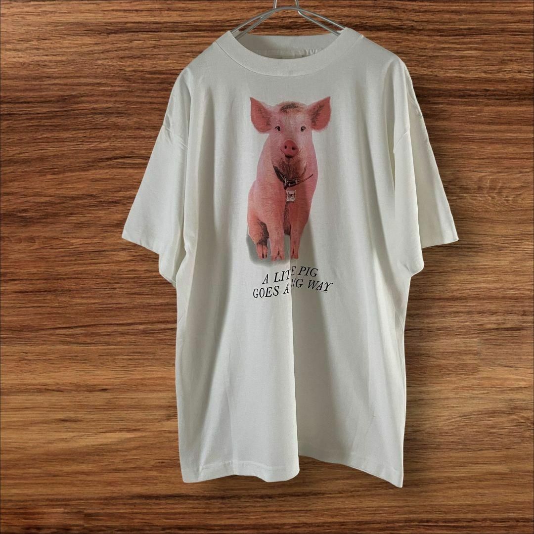 VINTAGE - 【新品未使用】90'S 映画Babe プロモTシャツ ムービー VINTAGE - 【新品未使用】90'S 映画Babe プロモTシャツ ムービー