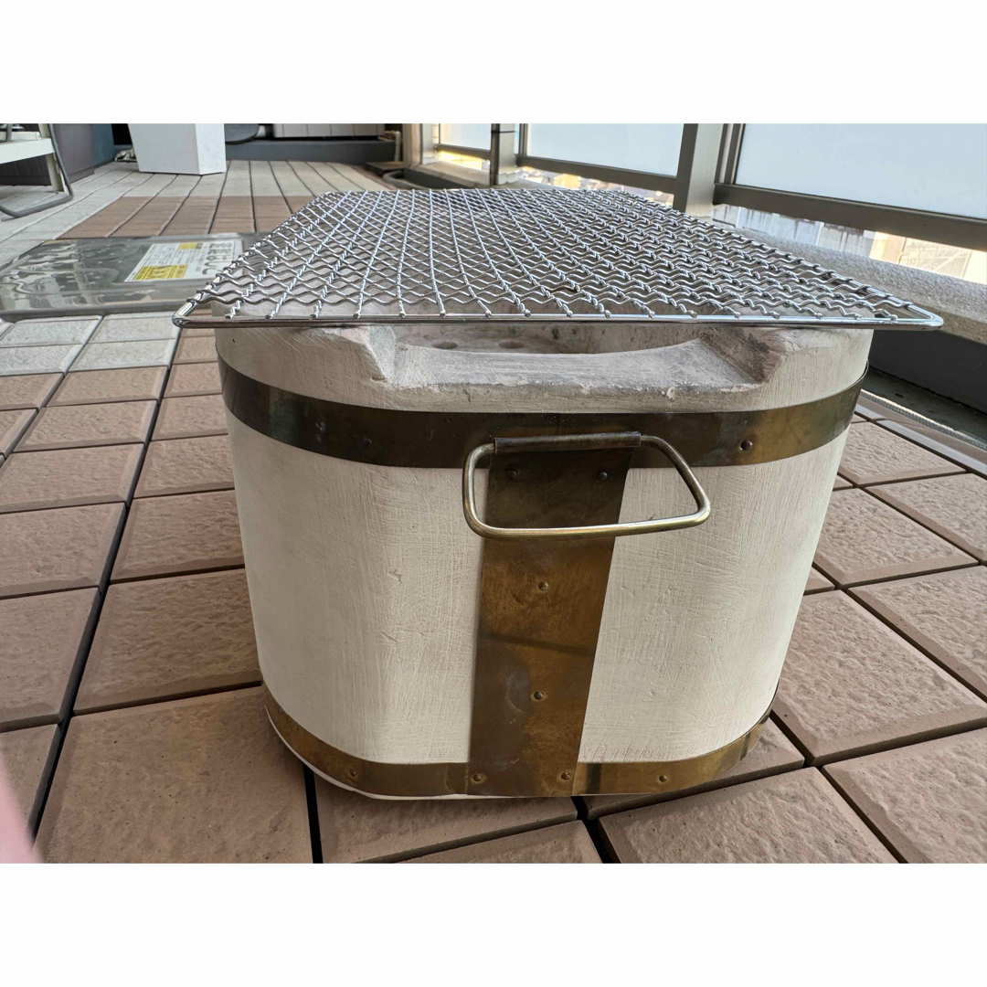 希少☆丸和工業 小判七輪 網2枚付き 天然珪藻土 切り出し七輪 希少☆丸和工業 小判七輪 網2枚付き 天然珪藻土 切り出し七輪