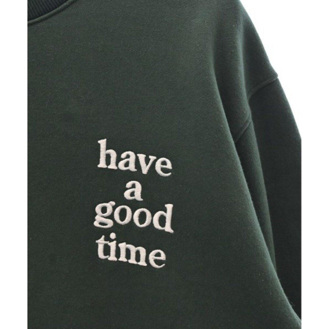 have a good time ハブ ア グッド タイム スウェット XL 緑 have a good time ハブ ア グッド タイム スウェット XL 緑