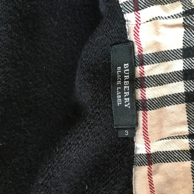 BURBERRY(バーバリー)のBURBERRY black labelラビットファー付パーカー サイズ3 メンズのトップス(パーカー)の商品写真