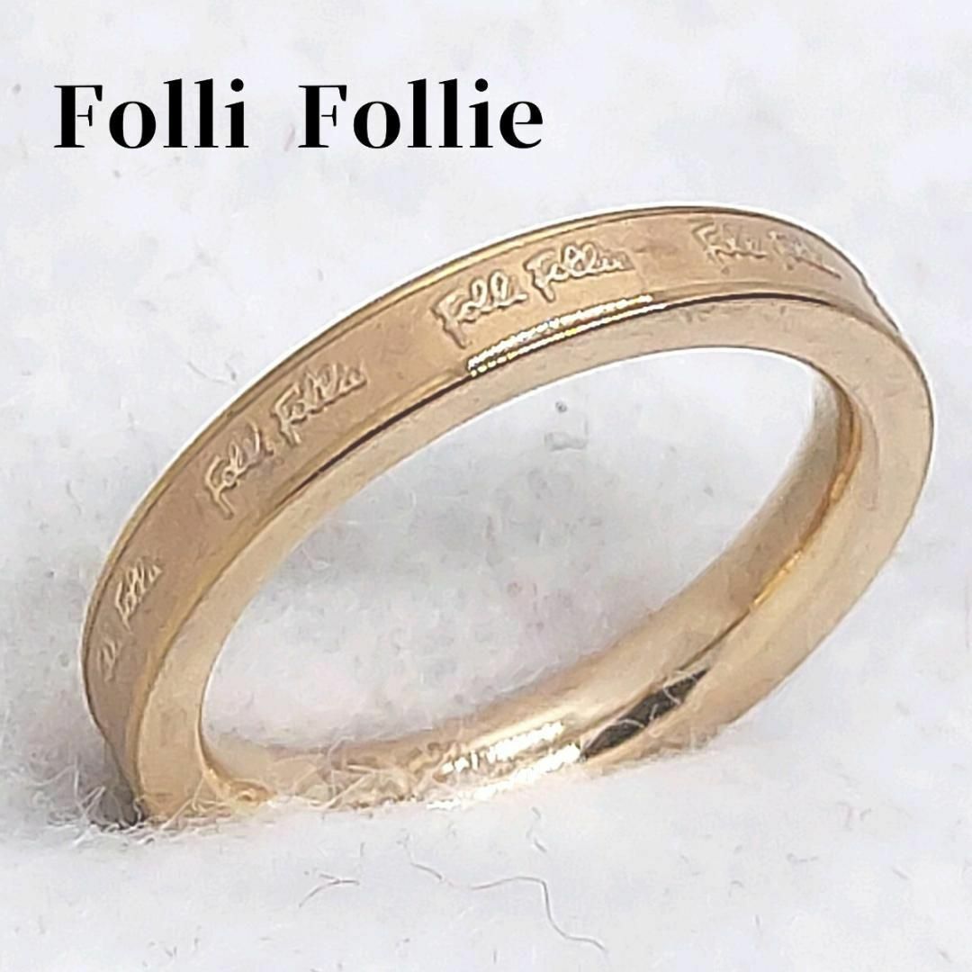 Folli Follie - フォリフォリ 約9号 ロゴモチーフリング 指輪 Folli Follie - フォリフォリ 約9号 ロゴモチーフリング 指輪
