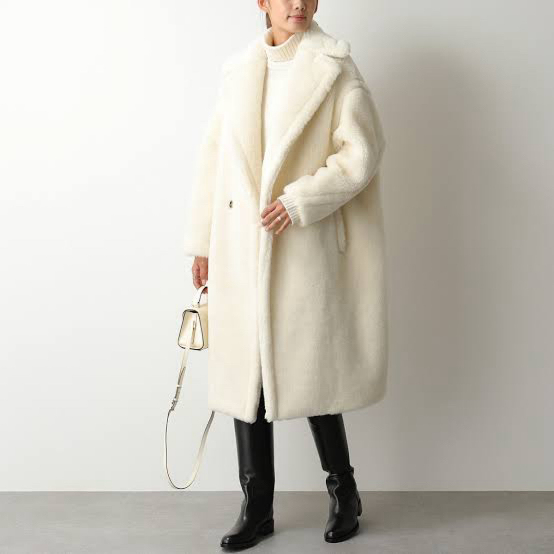 Max Mara - 美品 マックスマーラ テディベア ホワイト M max Max Mara - 美品 マックスマーラ テディベア ホワイト M max