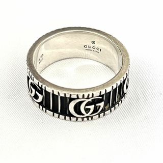 GUCCI - 【美品】GUCCI グッチ ダブルG シルバー リング #15の GUCCI - 【美品】GUCCI グッチ ダブルG シルバー リング #15の