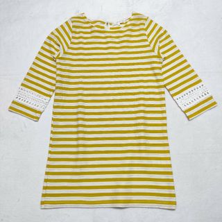 グローブ(grove)のgrove グローブ (L)　ボーダーチュニック　袖口レース(チュニック)