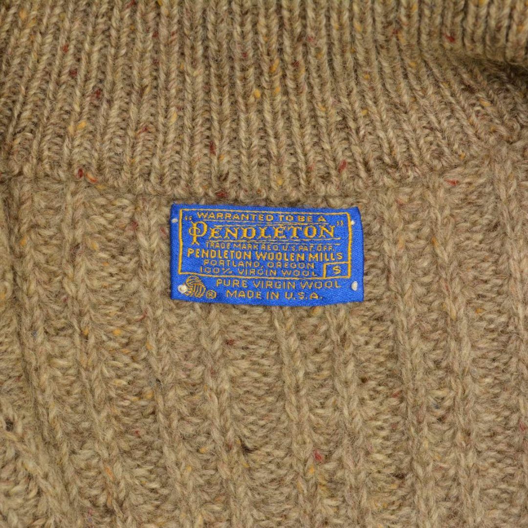 PENDLETON - 【PENDLETON】70s ジップアップウールネップニット PENDLETON - 【PENDLETON】70s ジップアップウールネップニット