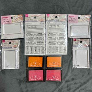ダイソー(DAISO)のダイソー　スタンプセット(印鑑/スタンプ/朱肉)