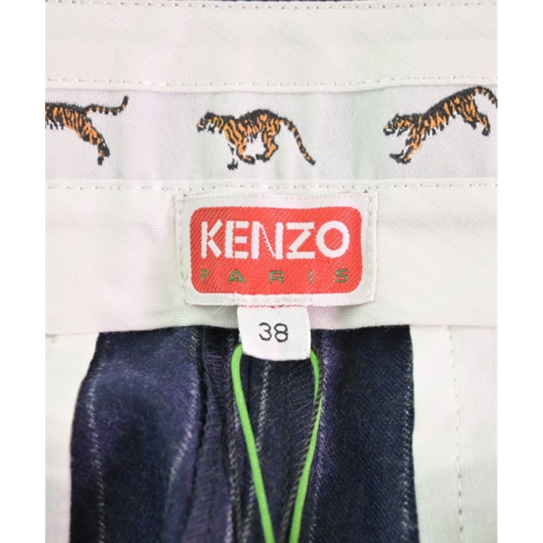 KENZO - KENZO ケンゾー スラックス 36(XXL位) 紺x白(ストライプ KENZO - KENZO ケンゾー スラックス 36(XXL位) 紺x白(ストライプ