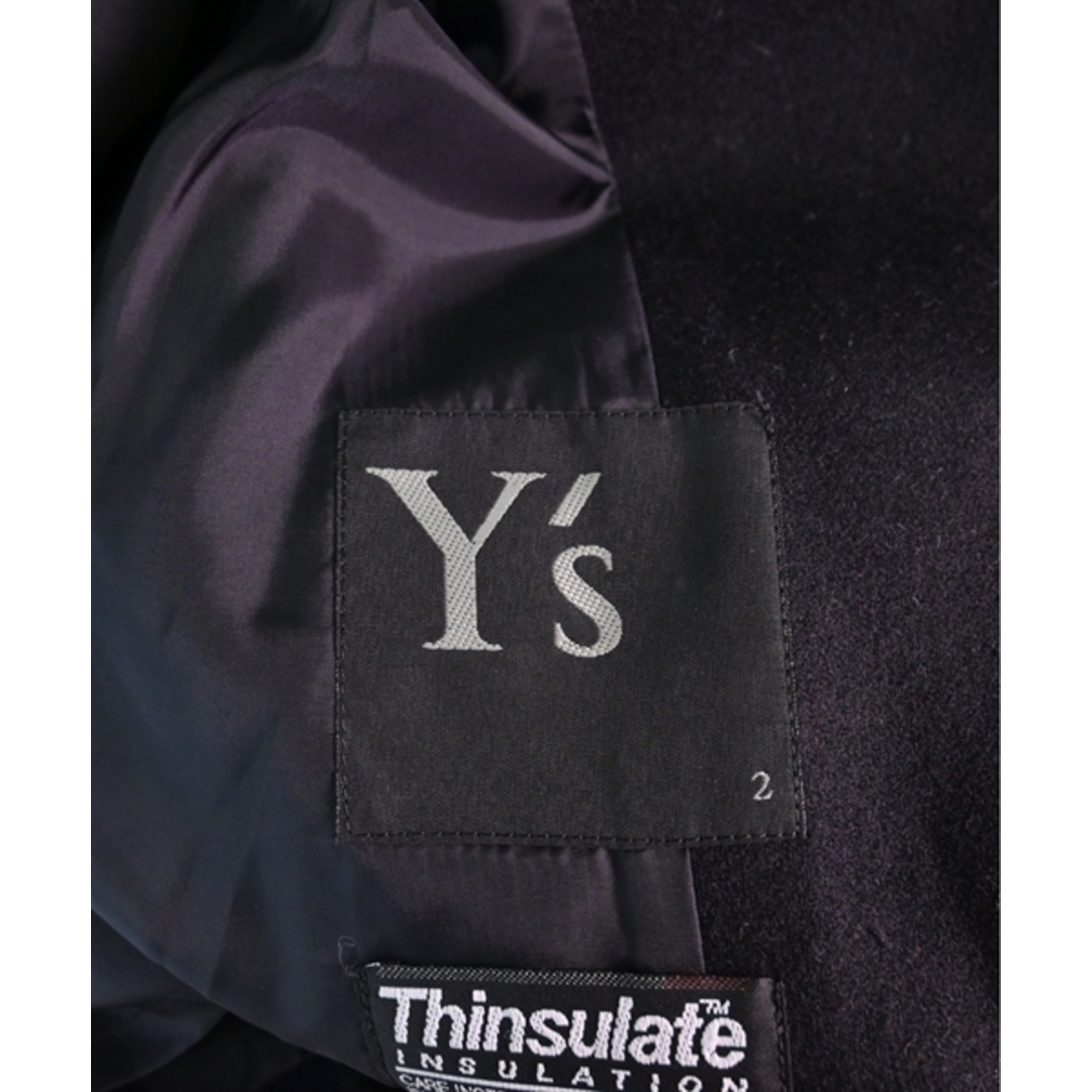 Y's ワイズ コート 2(S位) 紺x黒 【古着】【中古】 Y's ワイズ コート 2(S位) 紺x黒 【古着】【中古】