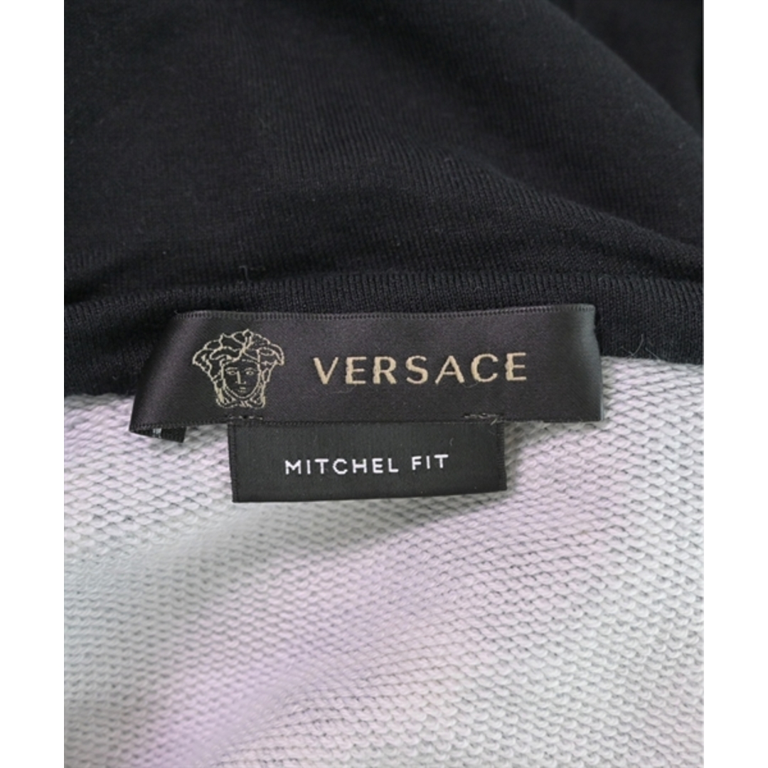 VERSACE - VERSACE ヴェルサーチ パーカー M 黒x黄(総柄) 【古着 VERSACE - VERSACE ヴェルサーチ パーカー M 黒x黄(総柄) 【古着
