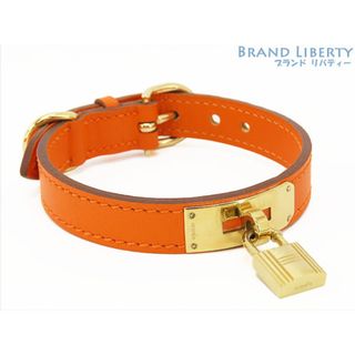 エルメス.HERMES オレンジ色.犬の首輪と言う名前の希少size