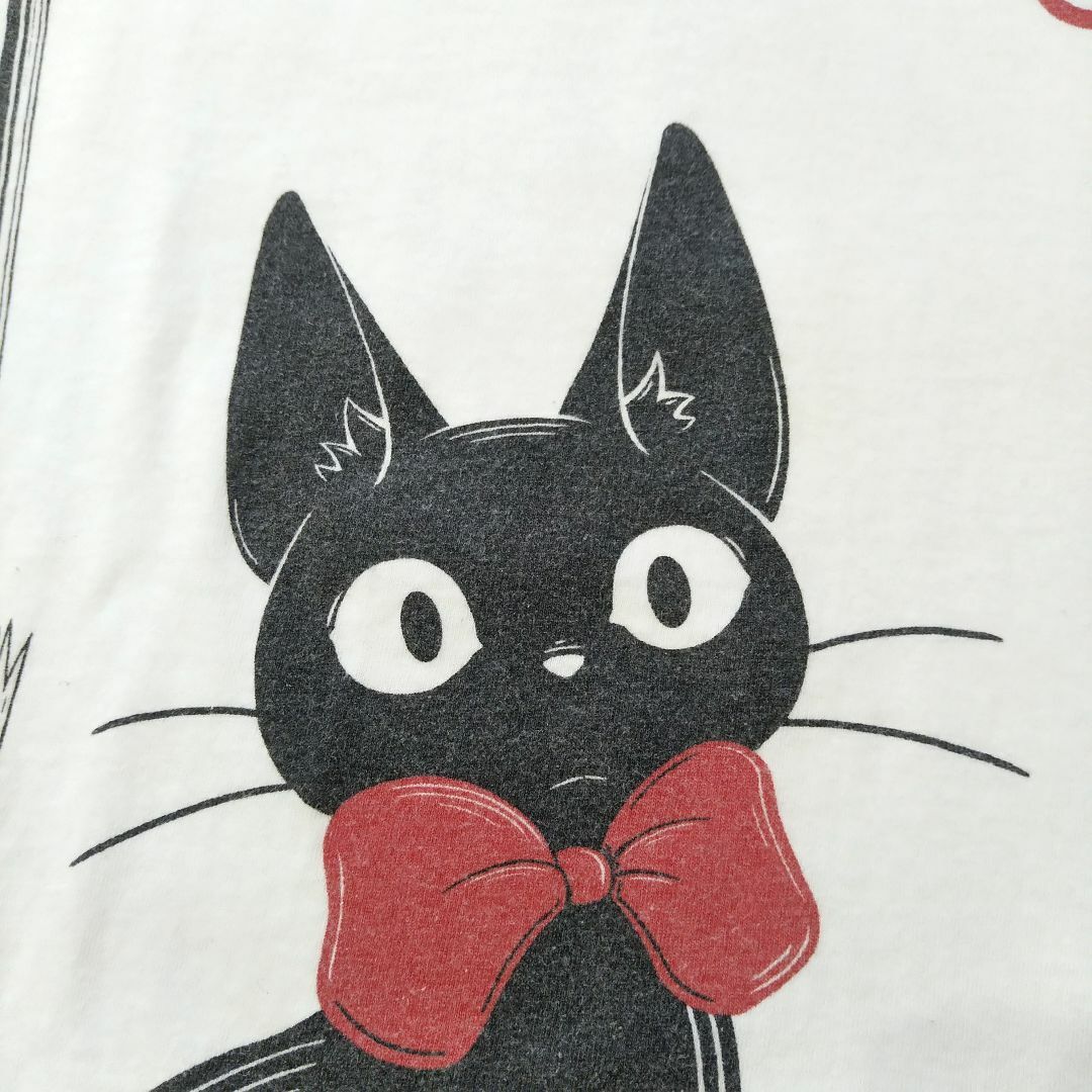 ジブリ - 古着 魔女の宅急便 Tシャツ Lサイズ 白 ジジ ムービーT ジブリ - 古着 魔女の宅急便 Tシャツ Lサイズ 白 ジジ ムービーT