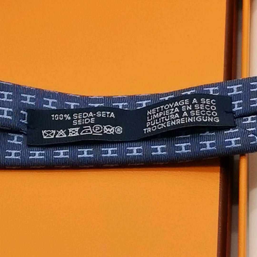 未使用 タグ付 エルメス シルク100 ネクタイ ファソネ Hロゴ 総柄 紺 未使用 タグ付 エルメス シルク100 ネクタイ ファソネ Hロゴ 総柄 紺