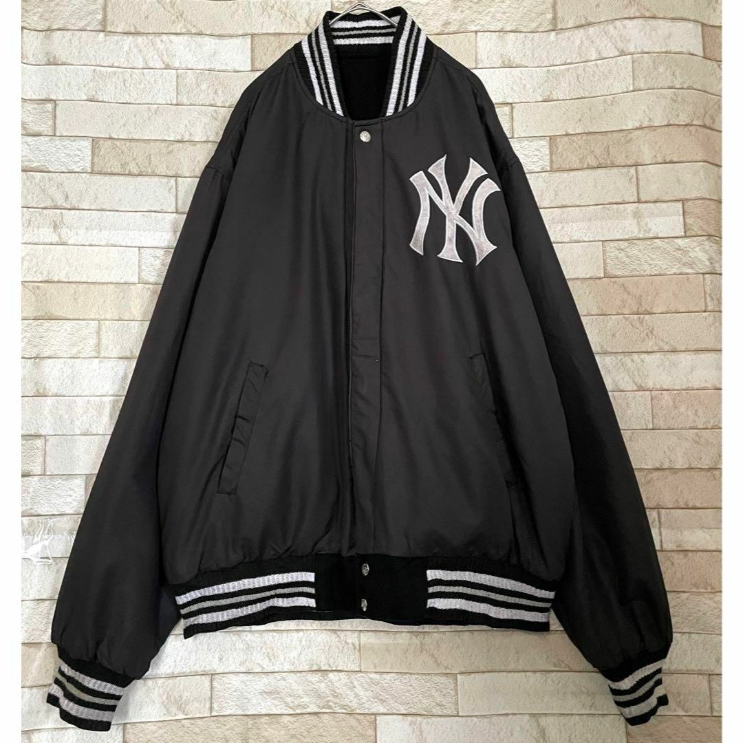 希少】MLB 紛らわし ヤンキース スタジャン リバーシブル ジェフ 希少】MLB 紛らわし ヤンキース スタジャン リバーシブル ジェフ