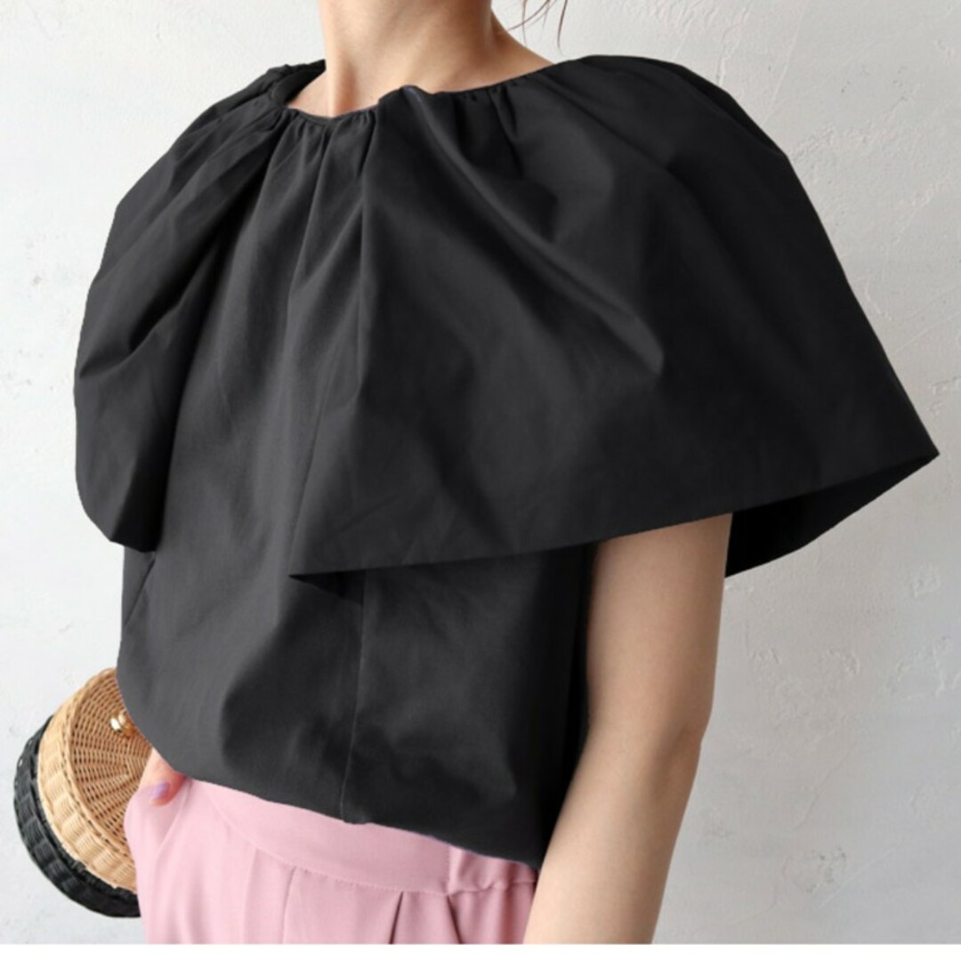select shop K.growth　ケープ切替プルオーバー/ノースリーブ レディースのトップス(カットソー(半袖/袖なし))の商品写真