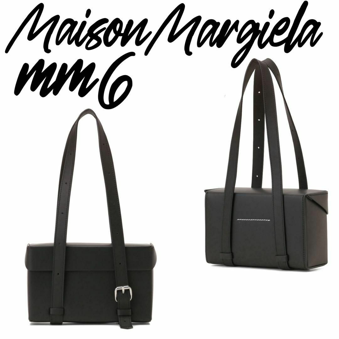 MM6 Maison Margiela レザー ハンドバッグ ブラック MM6 Maison Margiela レザー ハンドバッグ ブラック