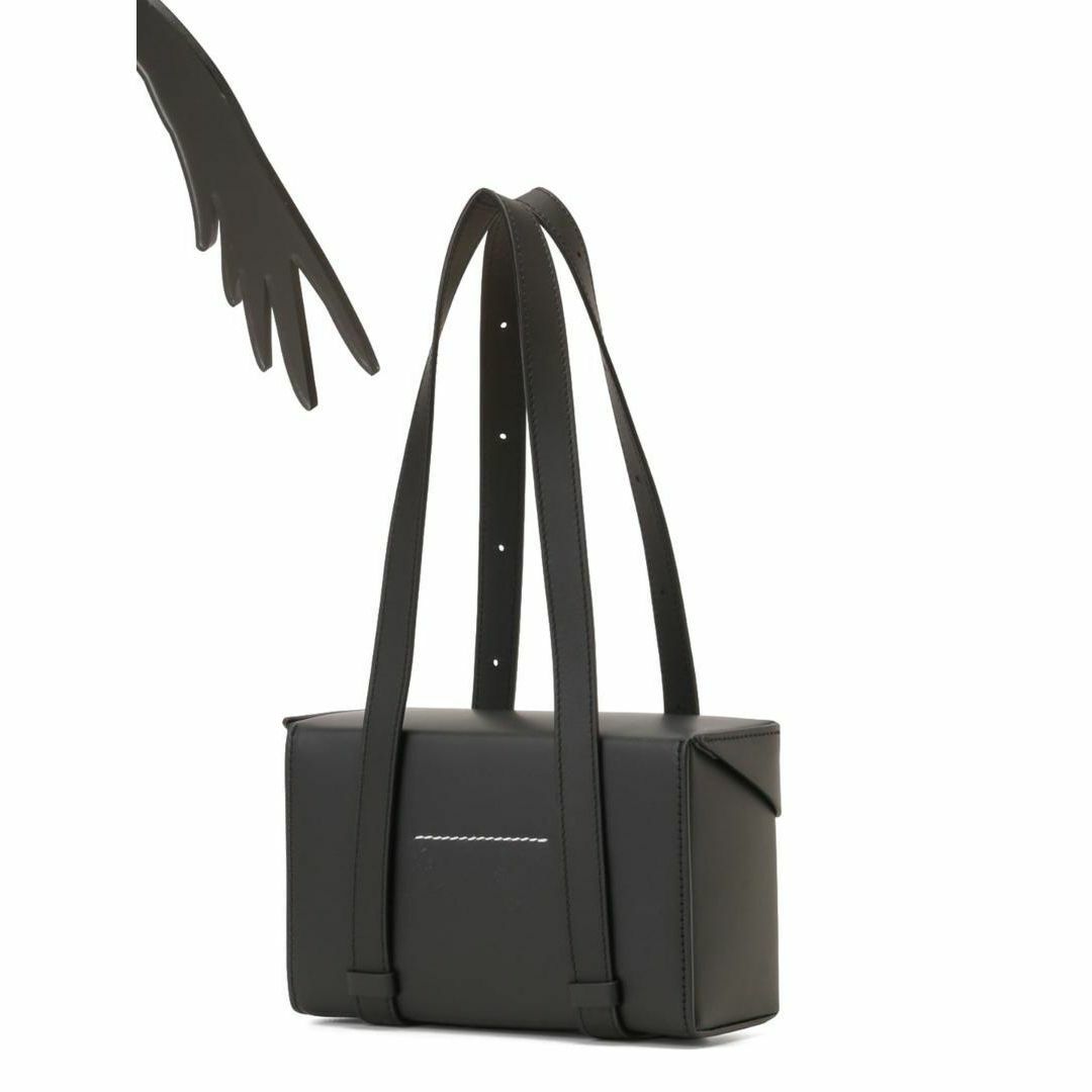 MM6 Maison Margiela レザー ハンドバッグ ブラック MM6 Maison Margiela レザー ハンドバッグ ブラック