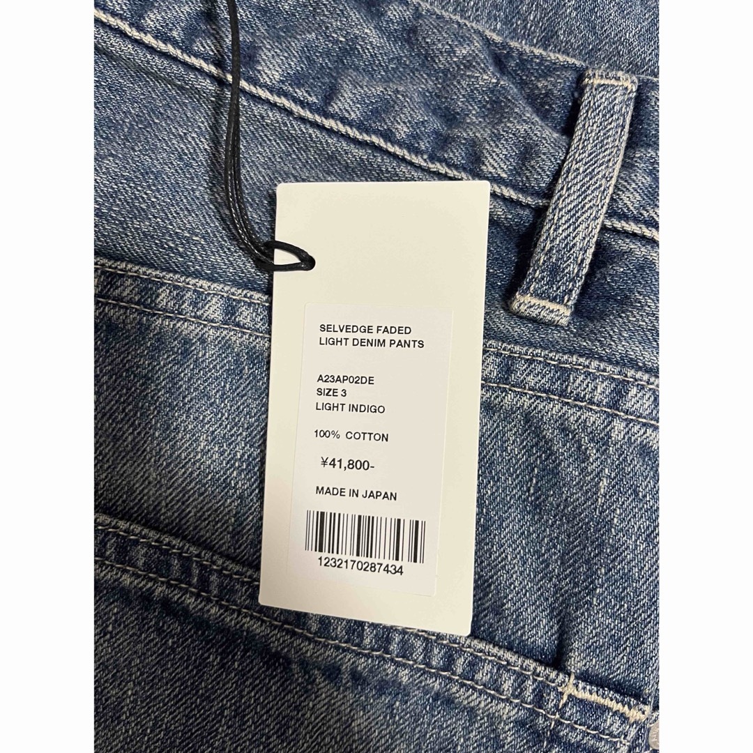 AURALEE - SELVEDGE FADED LIGHT DENIM PANTS 3の通販 by なむね AURALEE - SELVEDGE FADED LIGHT DENIM PANTS 3の通販 by なむね