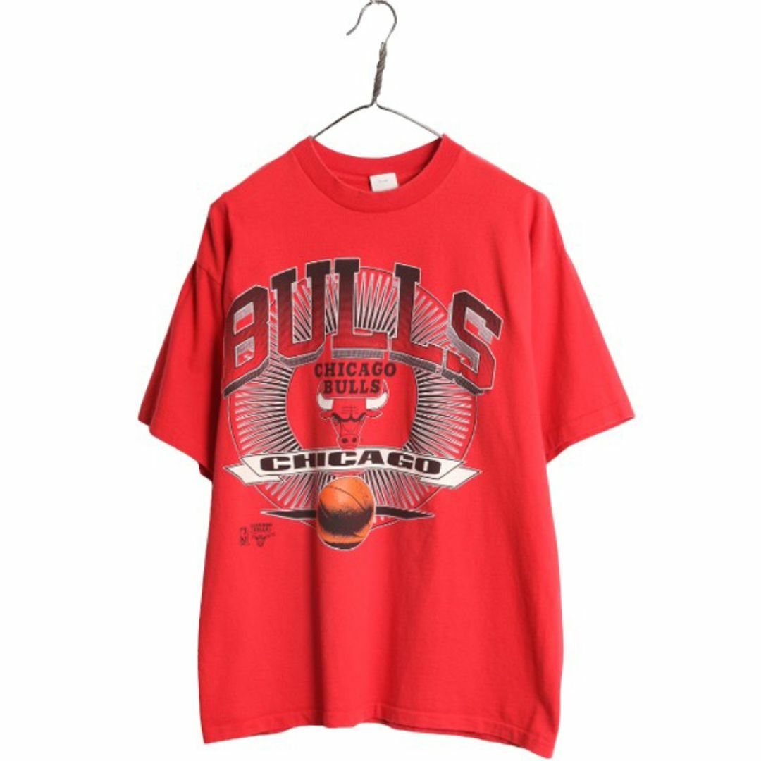 90s USA製 NBA オフィシャル ブルズ プリント 半袖 Tシャツ 90s USA製 NBA オフィシャル ブルズ プリント 半袖 Tシャツ