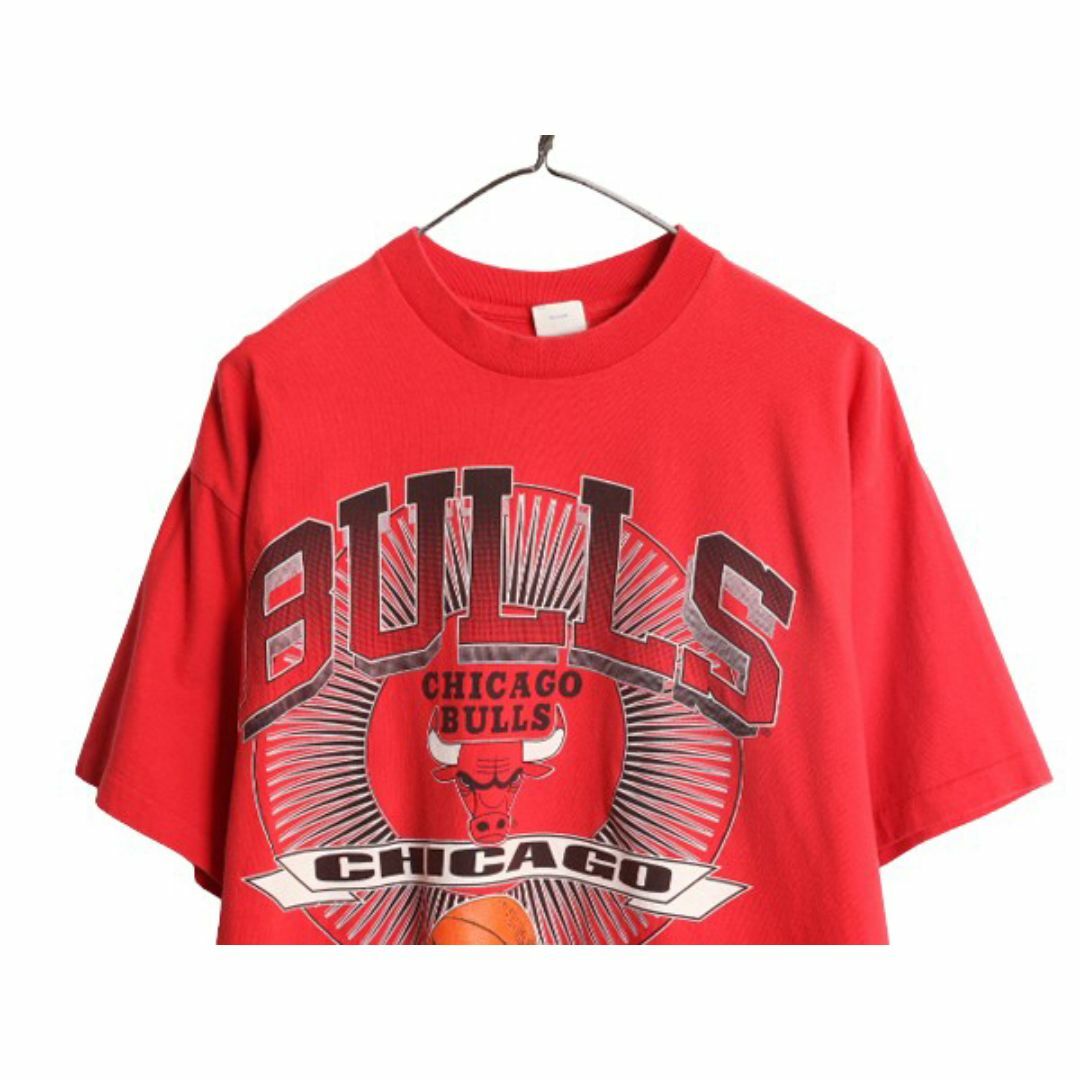 90s USA製 NBA オフィシャル ブルズ プリント 半袖 Tシャツ 90s USA製 NBA オフィシャル ブルズ プリント 半袖 Tシャツ