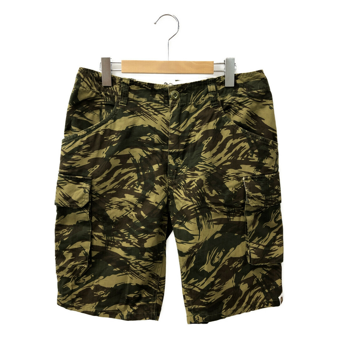 A BATHING APE - アベイシングエイプ ハーフカーゴパンツ 迷彩柄 A BATHING APE - アベイシングエイプ ハーフカーゴパンツ 迷彩柄