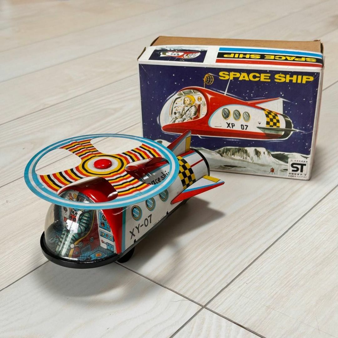 ブリキ 美品 当時物 ブリキのおもちゃ SPACESHIP XP07 ブリキ 美品 当時物 ブリキのおもちゃ SPACESHIP XP07