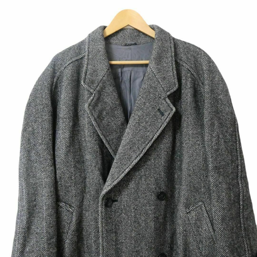 美品 Christian Dior ツイード ヘリンボーン チェスターコート 美品 Christian Dior ツイード ヘリンボーン チェスターコート