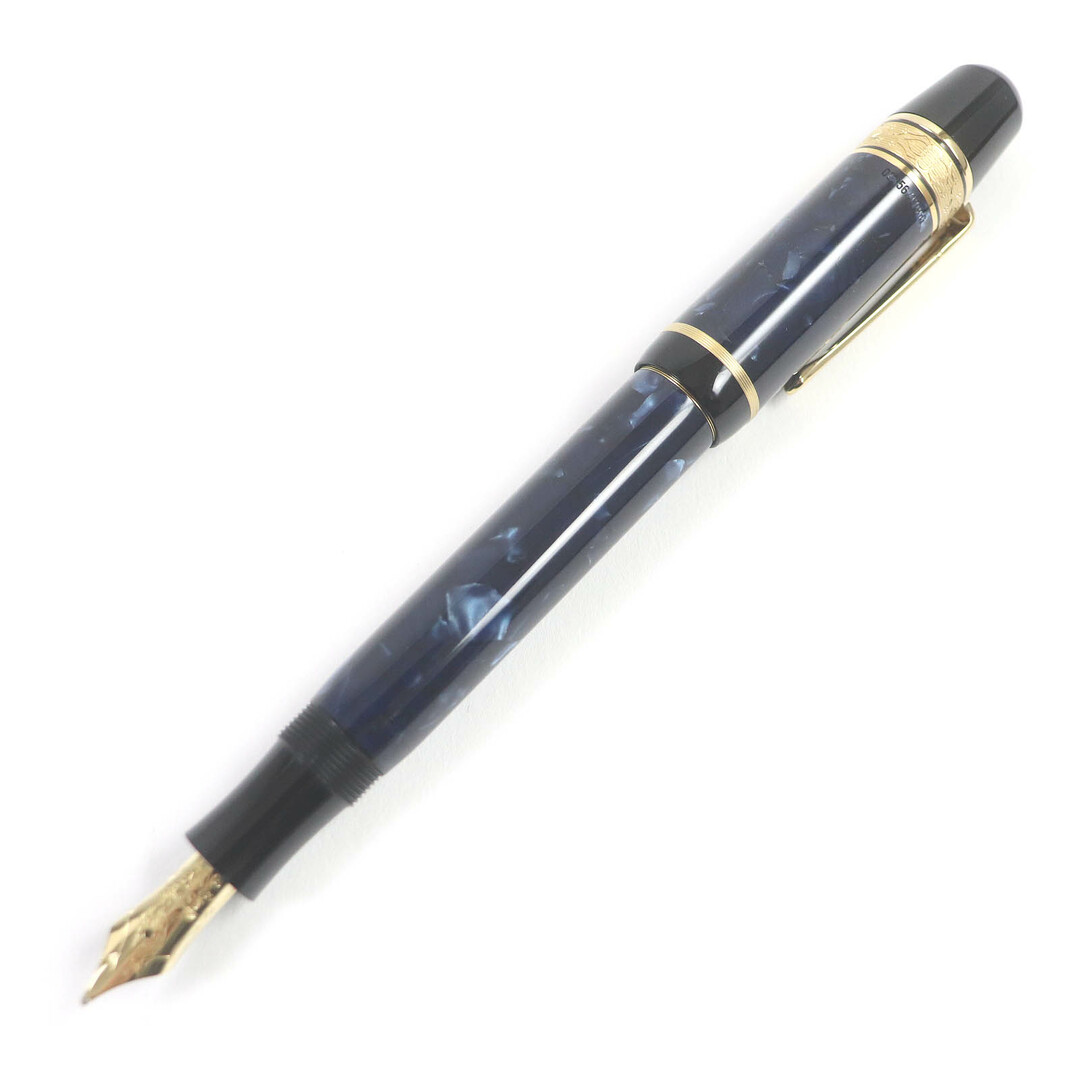 MONTBLANC - 極美品□MONTBLANC モンブラン ペン先18K Bニブ 作家シリーズ エドガー・アラン・ポー 3456/17000 万年筆 ネイビー系 ドイツ製 メンズ