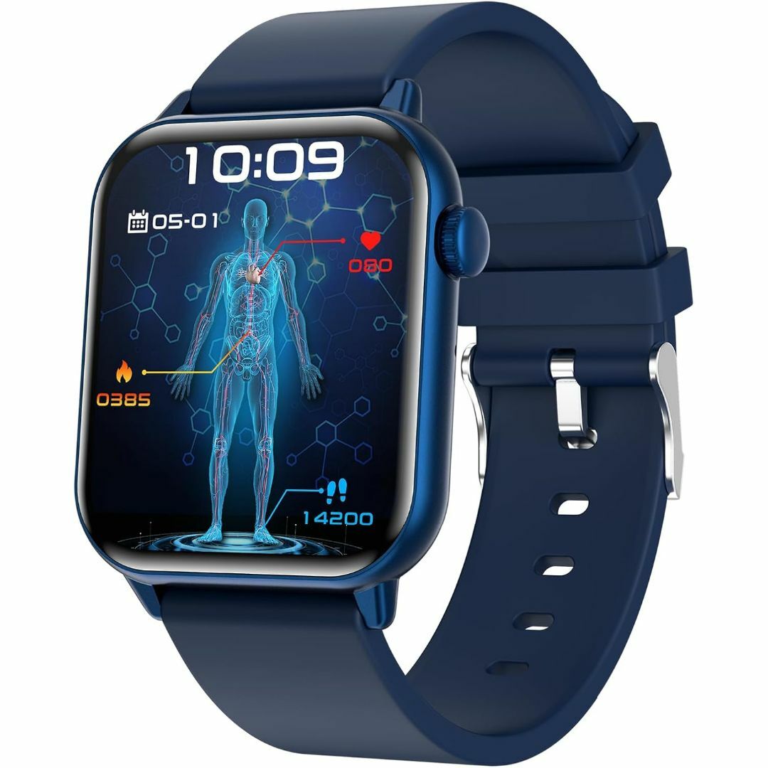スマートウォッチ Bluetooth通話機能付き 47mm-AMOLED Sma メンズの時計(腕時計(デジタル))の商品写真