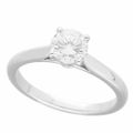 Cartier カルティエ ダイヤ(0.62ct F-VVS2) ソリテール 1895 リング Ref.N4163600 Pt950 プラチナ 日本サイズ約10号 #50【送料無料】指輪 【中古】31210322