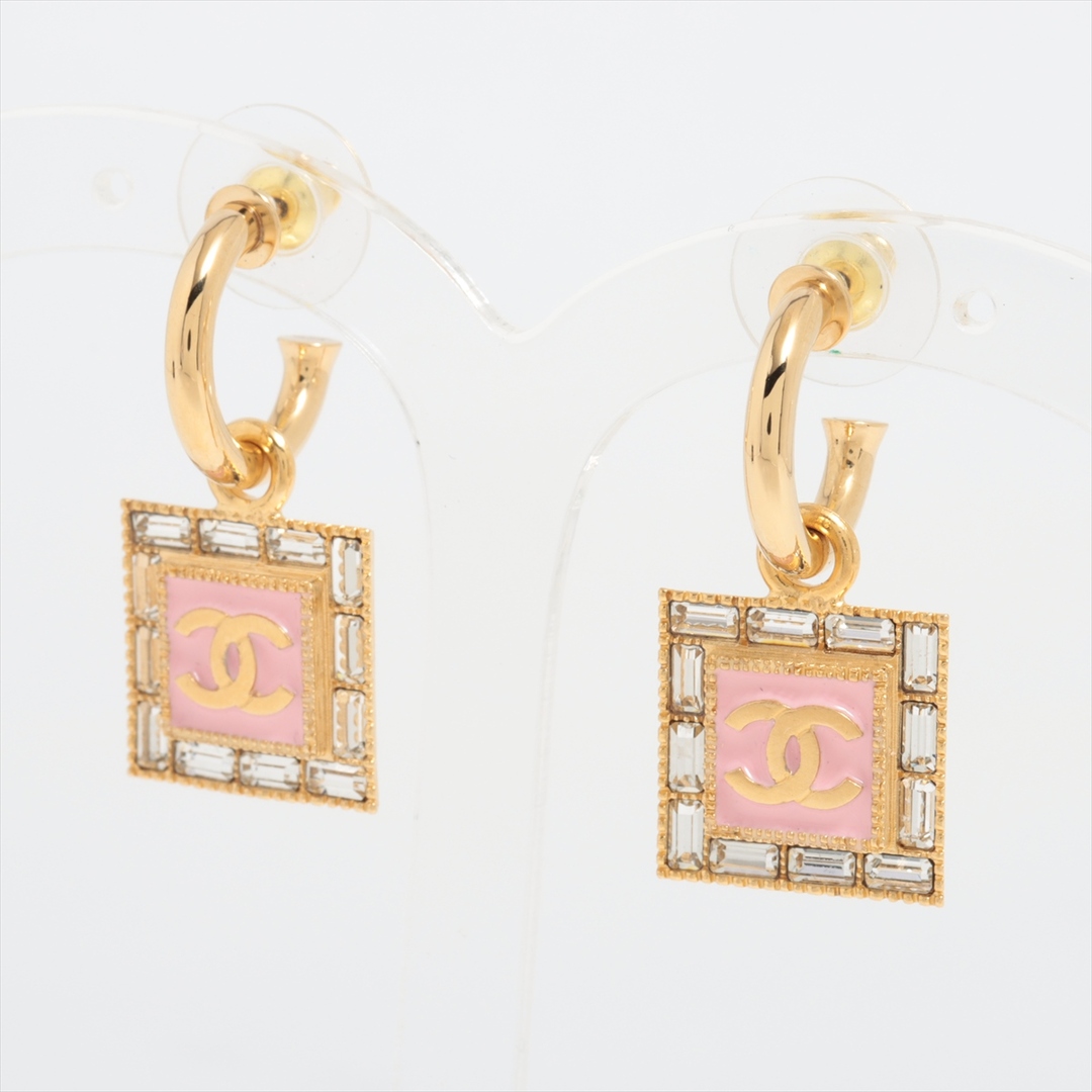 CHANEL - シャネル  GP×ラインストーン  ゴールド レディース ピアス