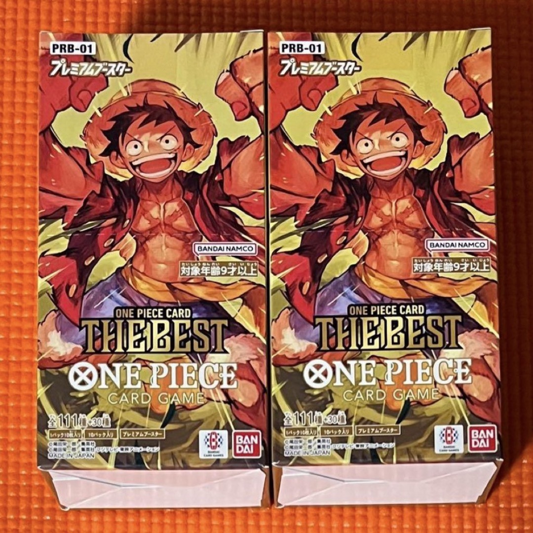 ワンピースカード THE BEST 未開封 テープ付き 2BOX ワンピースカード THE BEST 未開封 テープ付き 2BOX