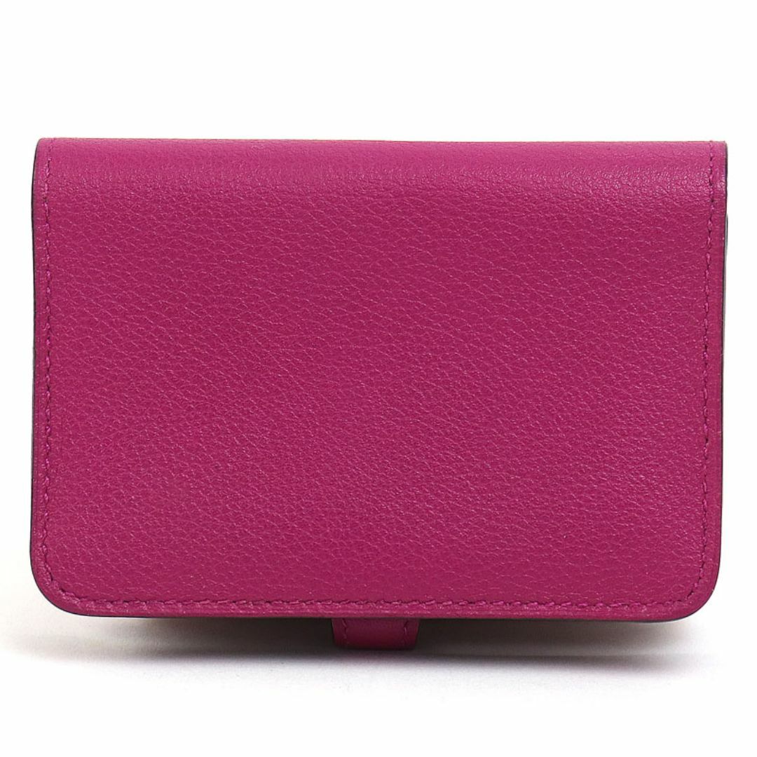 美品】エルメス【HERMES】ドゴン カードケース ローズパープル 美品】エルメス【HERMES】ドゴン カードケース ローズパープル