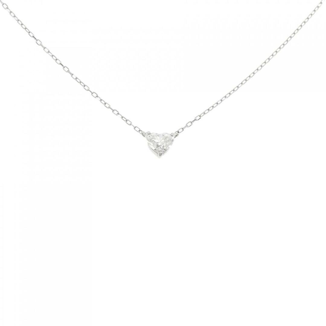 PT ハート ダイヤモンド ネックレス 0.51CT