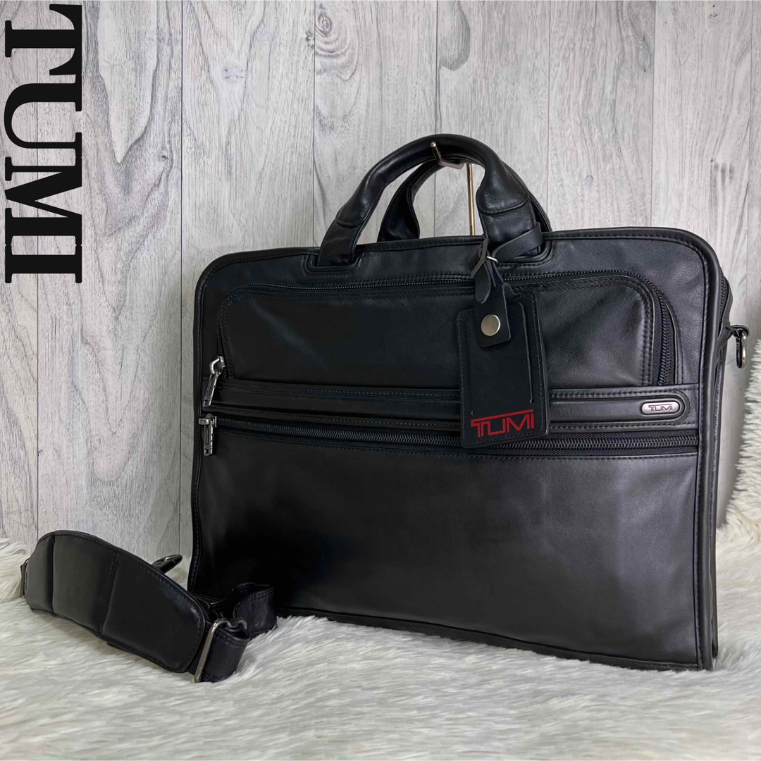 人気♡美品♡A4可♡TUMI トゥミ レザー 2way ビジネスバッグ 人気♡美品♡A4可♡TUMI トゥミ レザー 2way ビジネスバッグ