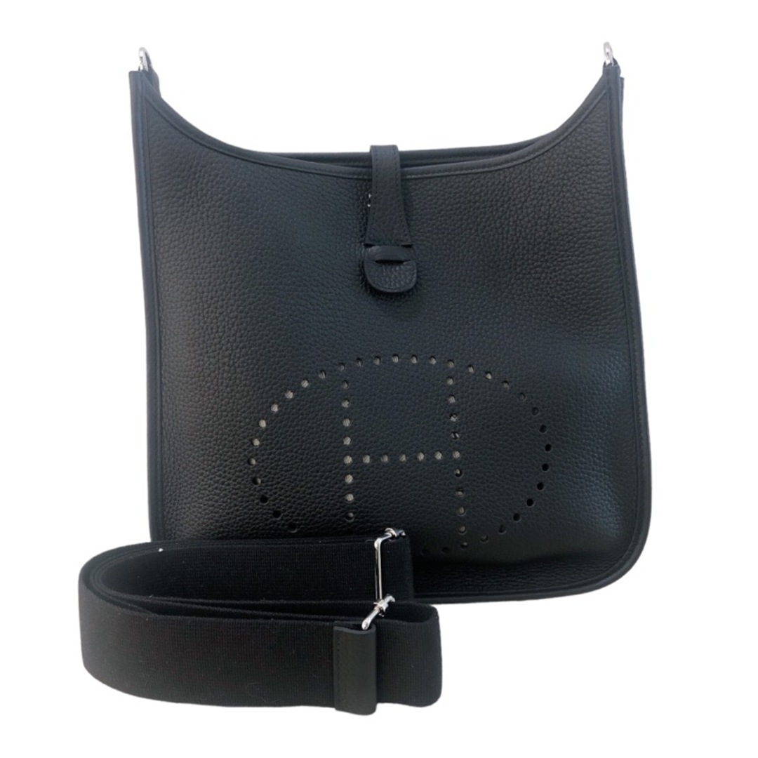 HERMES - 　エルメス HERMES エヴリン3PM W刻 (2024年製) ブラック シルバー金具 トリヨンクレマンス ユニセックス ショルダーバッグ