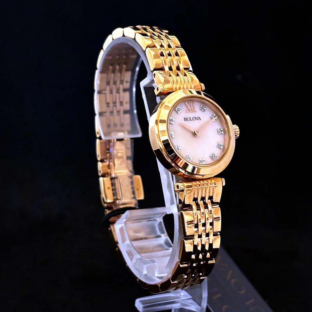 ダイヤモンド使用】BULOVA/ブローバ/レディース腕時計/ローズ ダイヤモンド使用】BULOVA/ブローバ/レディース腕時計/ローズ