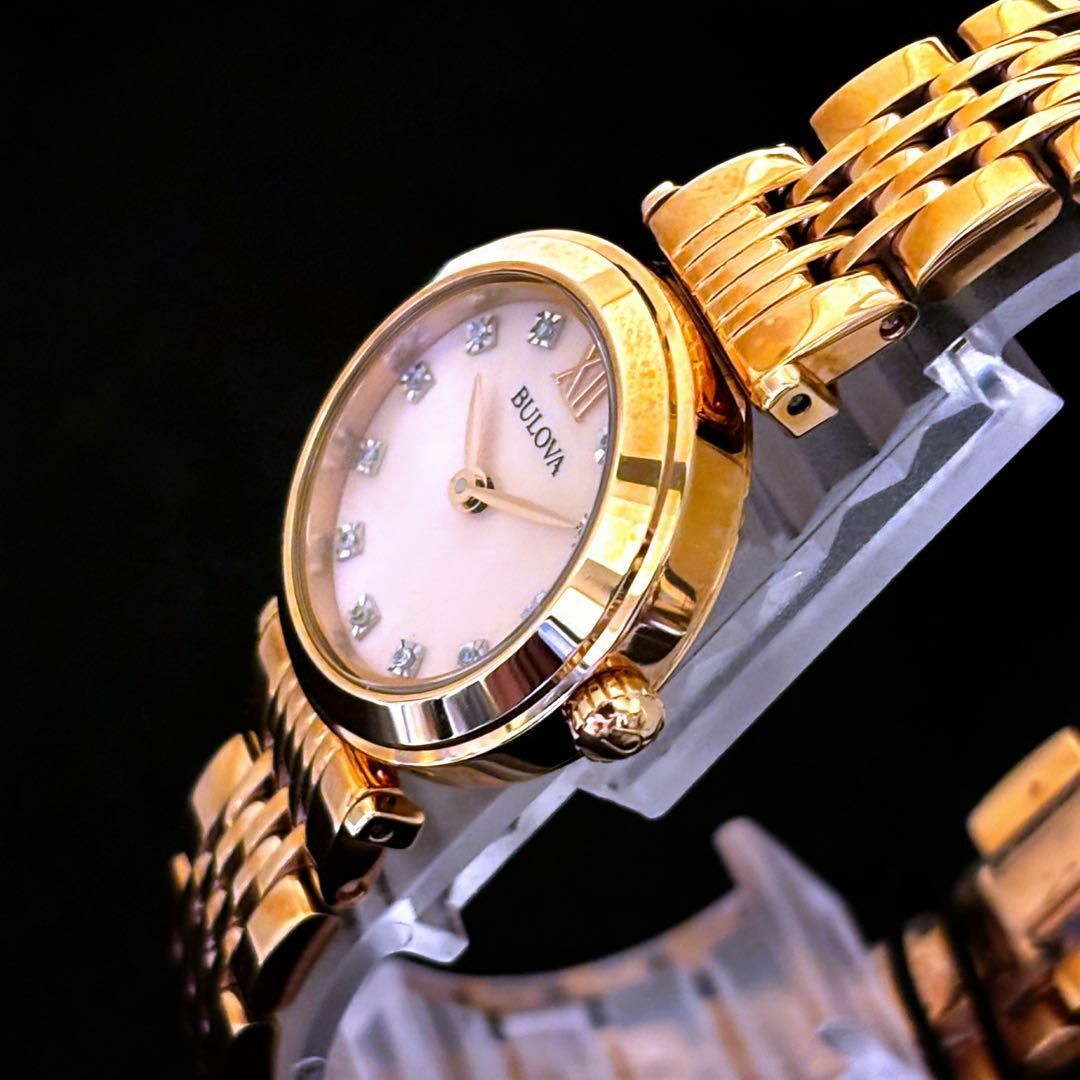 ダイヤモンド使用】BULOVA/ブローバ/レディース腕時計/ローズ ダイヤモンド使用】BULOVA/ブローバ/レディース腕時計/ローズ