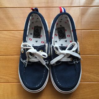 ヴァンズ(VANS)のVANS スニーカー 19cm スリッポン マリンカラー ヴァンズ(スニーカー)