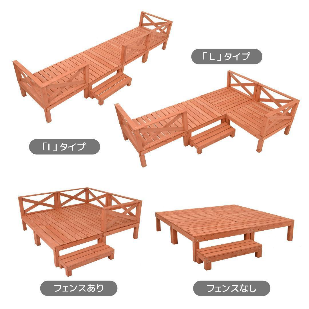 ウッドデッキ 天然木 キット 8点セット1坪 ウッドパネル ウッドデッキ 天然木 キット 8点セット1坪 ウッドパネル