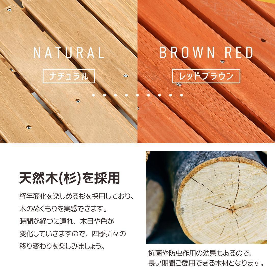 ウッドデッキ 天然木 キット 8点セット1坪 ウッドパネル ウッドデッキ 天然木 キット 8点セット1坪 ウッドパネル