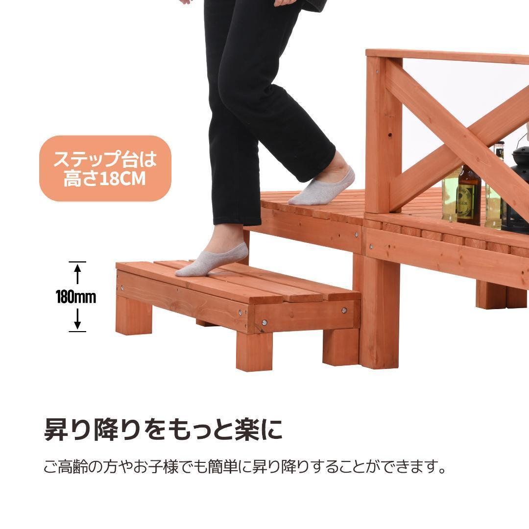 ウッドデッキ 天然木 キット 8点セット1坪 ウッドパネル ウッドデッキ 天然木 キット 8点セット1坪 ウッドパネル