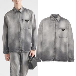 PRADA - 正規品プラダ PRADA 23aw デニムジャケット 試着のみの PRADA - 正規品プラダ PRADA 23aw デニムジャケット 試着のみの