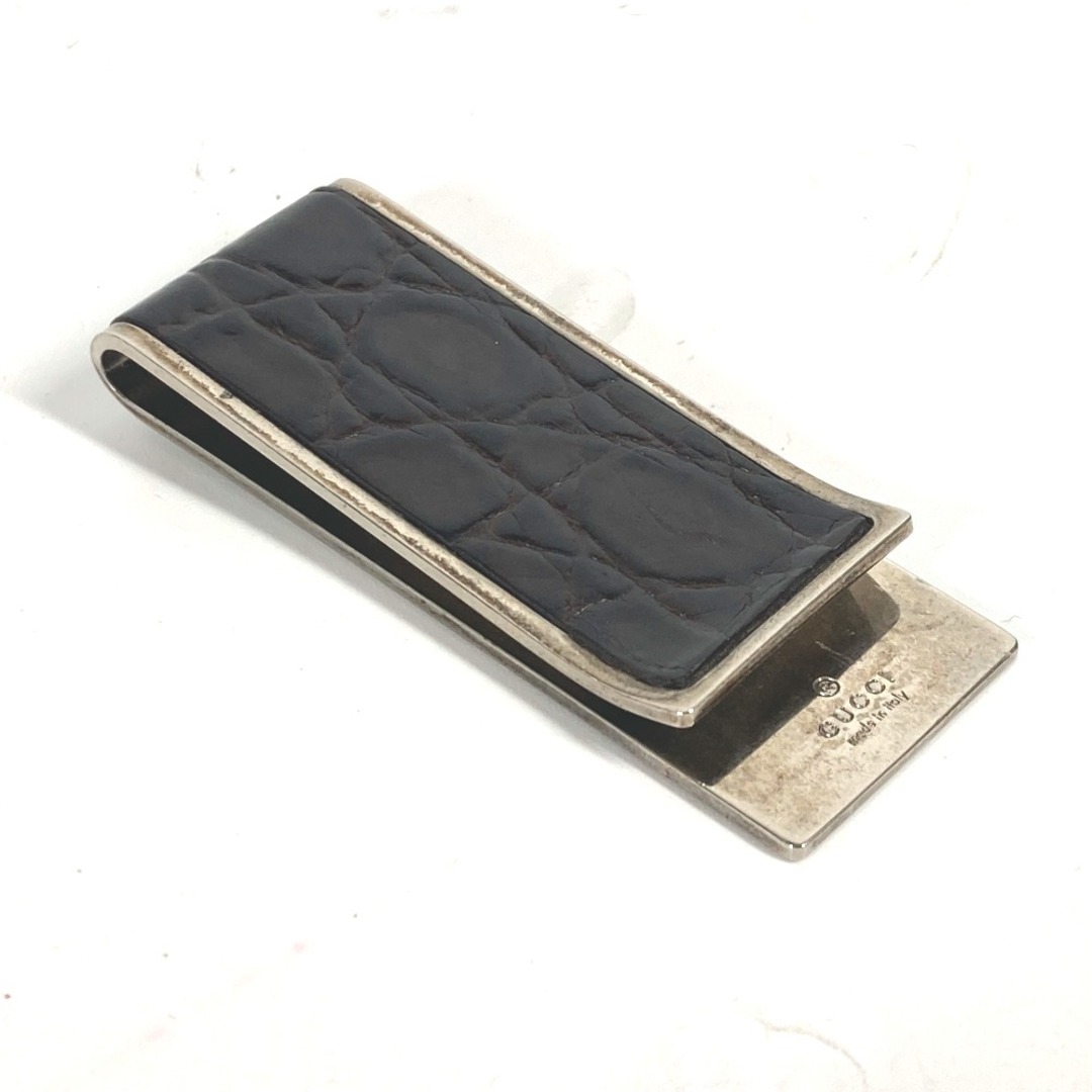 GUCCI - グッチ GUCCI ロゴ 財布 マネークリップ クロコダイル GUCCI - グッチ GUCCI ロゴ 財布 マネークリップ クロコダイル