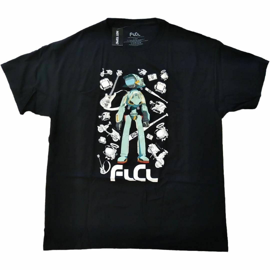 フリクリ Tシャツ XLサイズ 黒 アニメTシャツ カンチ FLCL *の フリクリ Tシャツ XLサイズ 黒 アニメTシャツ カンチ FLCL *の