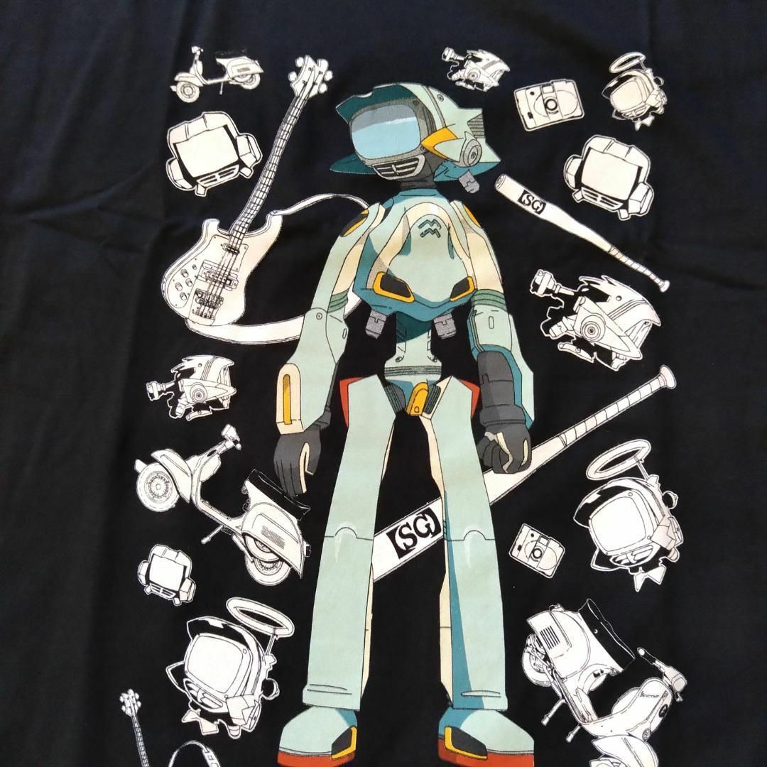 フリクリ Tシャツ XLサイズ 黒 アニメTシャツ カンチ FLCL *の フリクリ Tシャツ XLサイズ 黒 アニメTシャツ カンチ FLCL *の