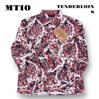 テンダーロイン(TENDERLOIN)の人気品！ TENDERLOIN 長袖 プリントフランネル ウルフ シャツ 赤 S(シャツ)