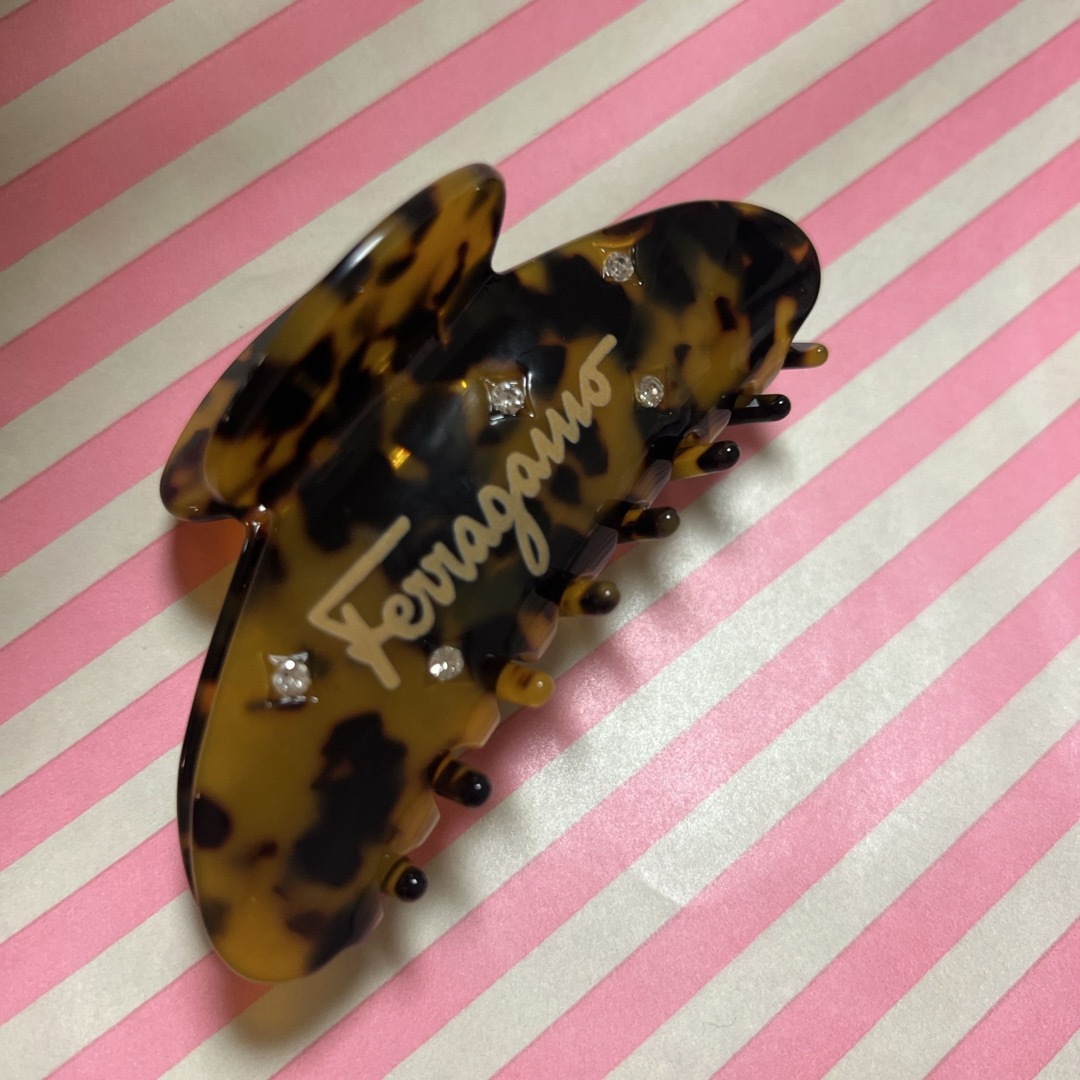 Salvatore Ferragamo - フェラガモ ロゴ ヘア クリップ キラキラ Salvatore Ferragamo - フェラガモ ロゴ ヘア クリップ キラキラ